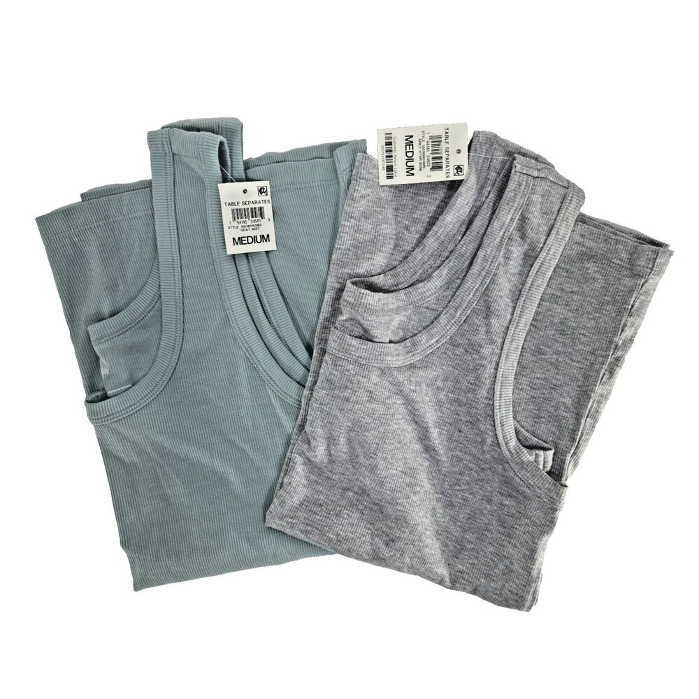 State of Day Intimates Women's Size Medium Lot of 2 Lounge Pajama Tank Tops NWT